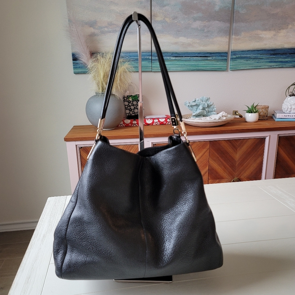 Coach Leather Edie Shoulder Bag